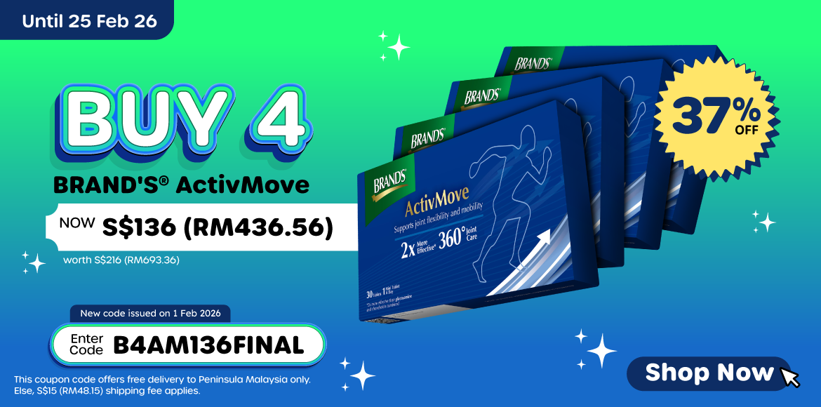 Buy 4 ActivMove at 37% Off with New Voucher Code!